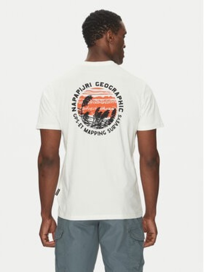 Napapijri T-Shirt S-Vignoni NP0A4ILX Écru Regular Fit