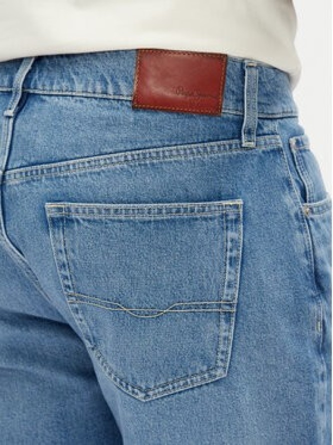 Pepe Jeans Szorty jeansowe PM801079 Niebieski Loose Fit