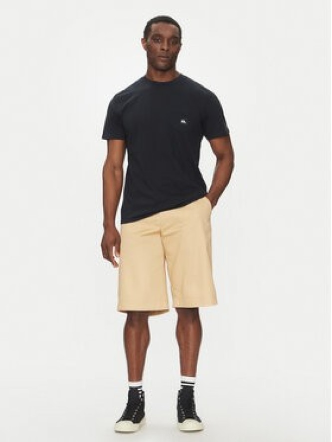 Quiksilver T-Shirt EQYZT08035 Czarny Regular Fit