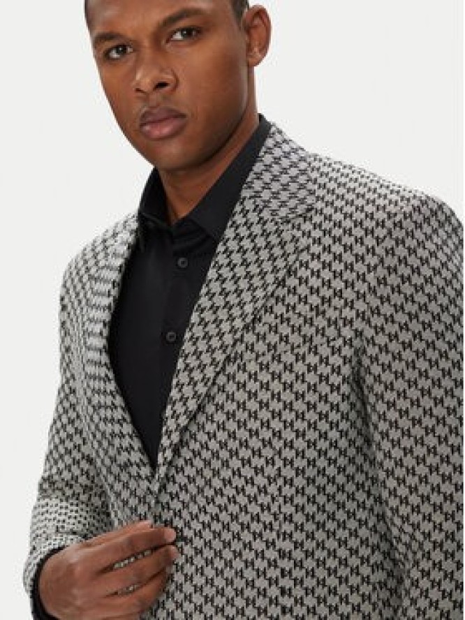 KARL LAGERFELD Marynarka 155106 553115 Szary Regular Fit