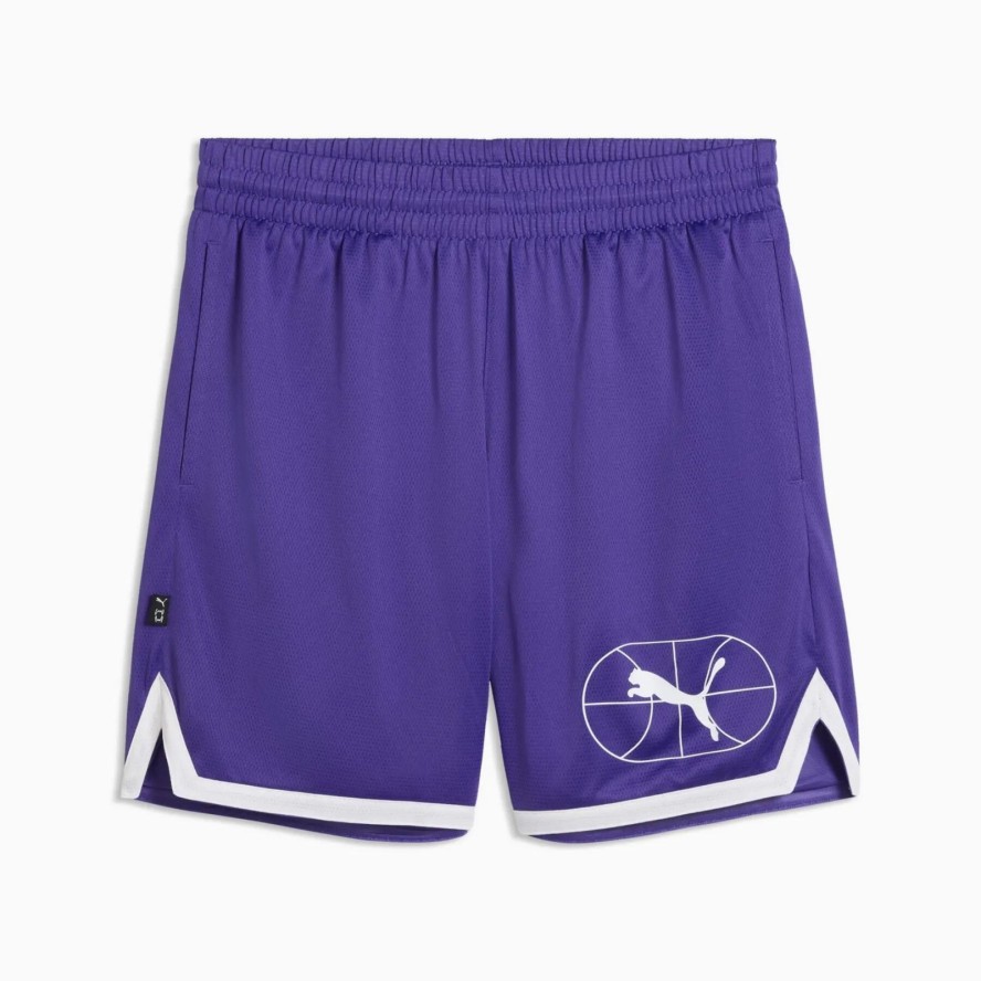 Spodenki do koszykówki męskie Puma JUNIOR VARSITY BASKETBALL 7''