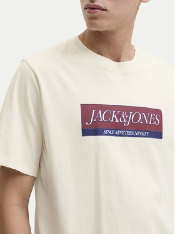 Jack & Jones T-Shirt Rinwood 12283628 Écru Regular Fit