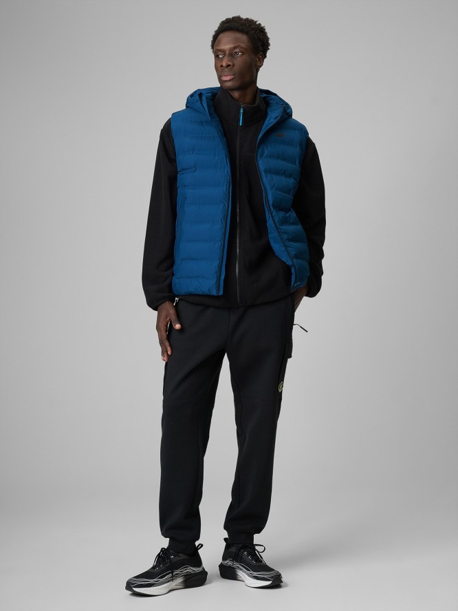 4F Bezrękawnik z wypełnieniem syntetycznym męski - granatowy L