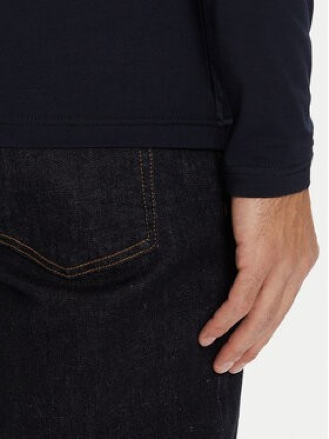 Tommy Hilfiger Longsleeve Stretch Tee MW0MW10804 Granatowy Slim Fit