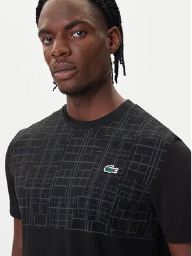 Lacoste Koszulka techniczna TH4782 Czarny Regular Fit