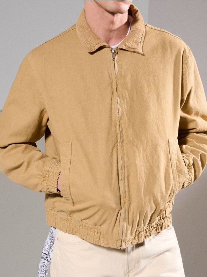 Kurtka z kołnierzykiem - beżowy