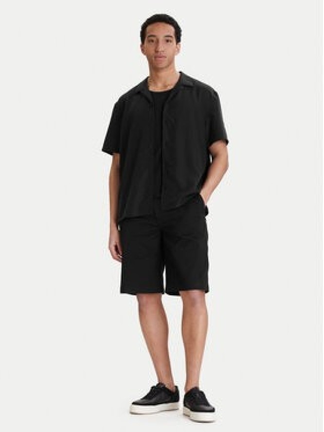Calvin Klein Koszula LV04LF114G Czarny Relaxed Fit
