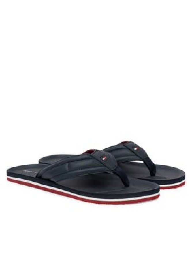 Tommy Hilfiger Japonki Hilfiger Padded Beach Sandal FM0FM05801 Granatowy