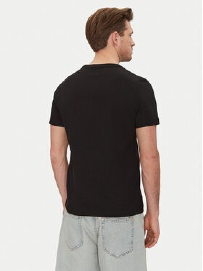 Calvin Klein T-Shirt Editorial Logo K10K114172 Czarny Regular Fit