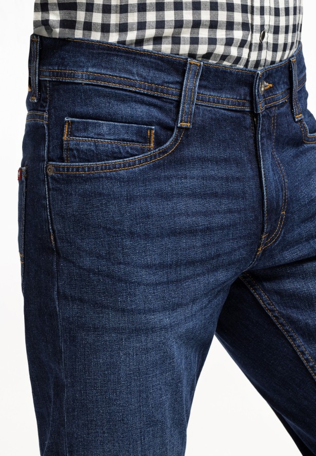 MUSTANG OREGON SLIM MĘSKIE SPODNIE JEANSOWE JEANSY DŻINSY DENIM BLUE 1015041 5000 982