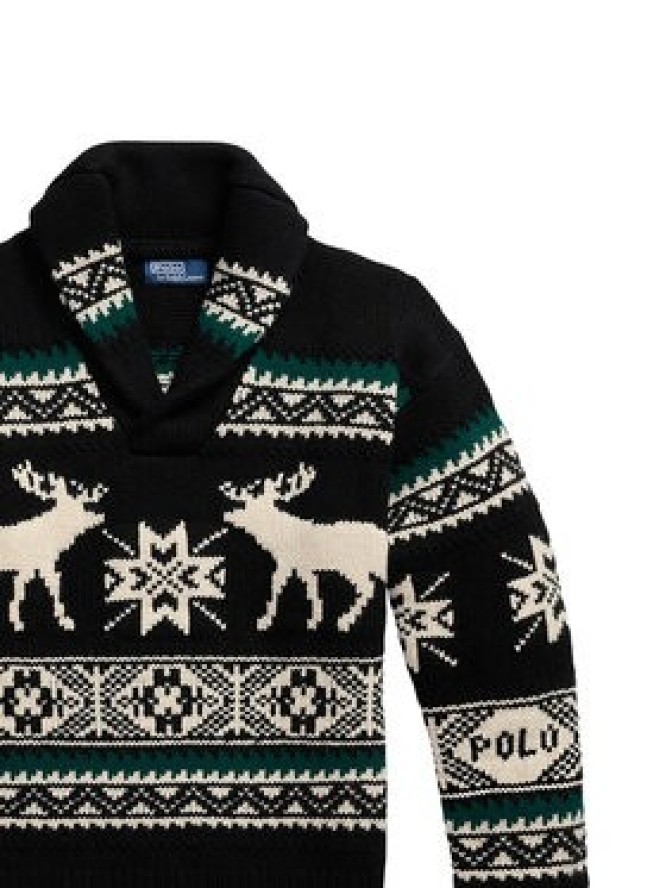 Polo Ralph Lauren Sweter 710982255001 Czarny Regular Fit