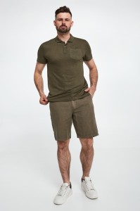 Bermudy męskie lniane AERONAUTICA MILITARE