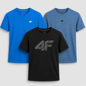 KOMPLET KOSZULEK MĘSKICH 4F T-SHIRT ZESTAW 3PAK