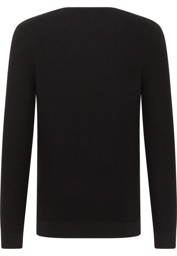 MUSTANG ELLIOT MĘSKI SWETER LOGO ELEGANCKI BLACK 1014688 4142