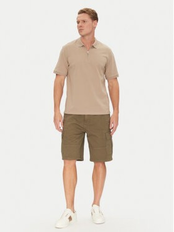 Guess Jeans Szorty materiałowe M5GD45 WGCV1 Khaki Regular Fit