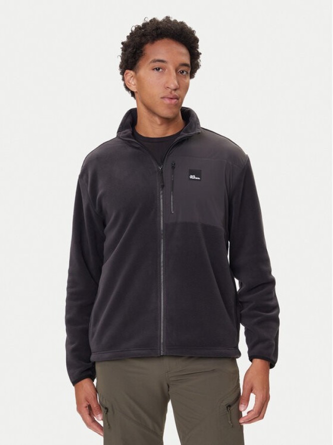 Jack Wolfskin Polar Sumetro Fz A64108 Czarny Relaxed Fit