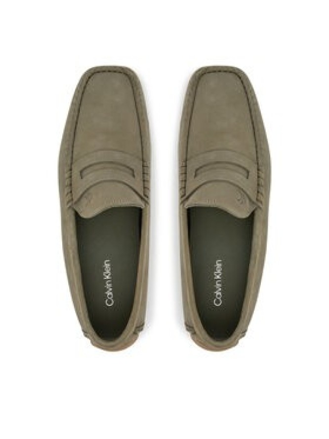 Calvin Klein Mokasyny Driver Penny Nu HM0HM01866 Zielony