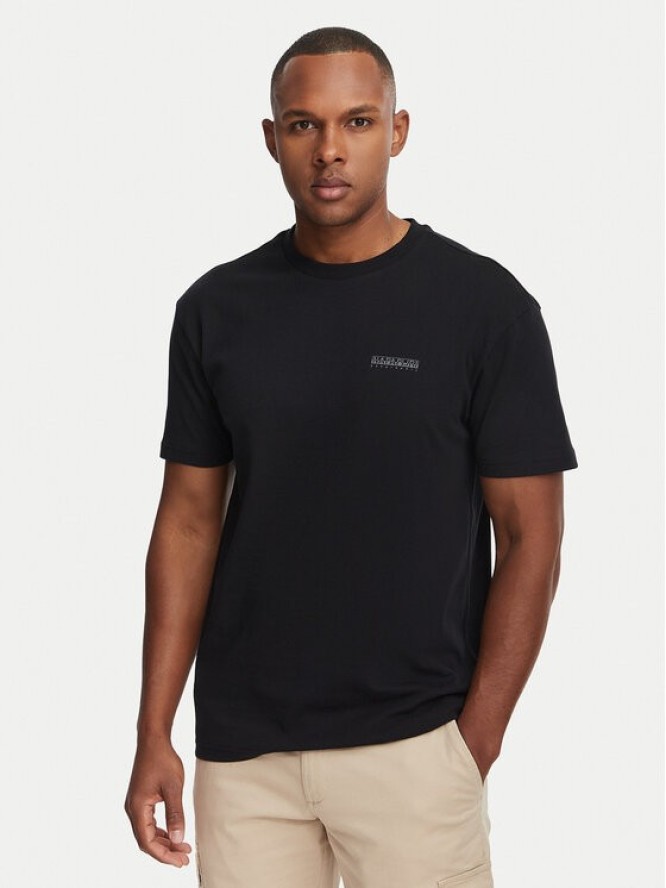 Napapijri T-Shirt Yourte NP0A8AU2 Czarny Relaxed Fit