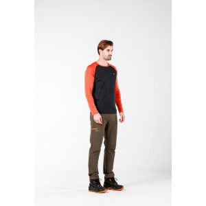 Spodnie turystyczne męskie z wewnętrzną warstwą 100% merino Woolona Trek