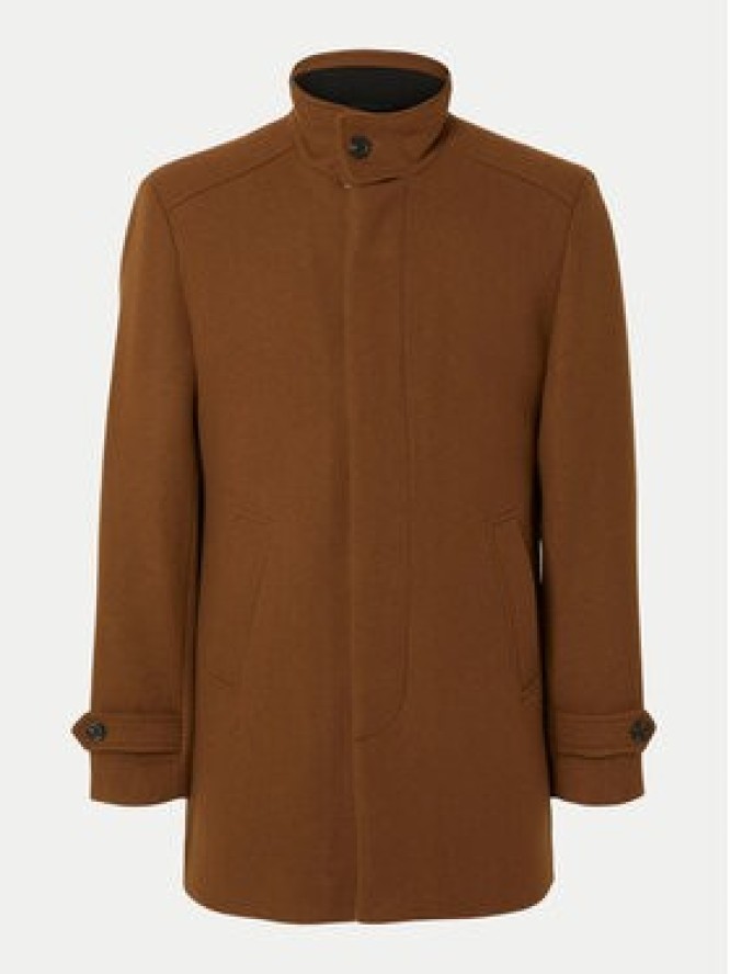 Selected Homme Płaszcz wełniany 16094322 Brązowy Regular Fit