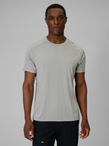 4F Koszulka trekkingowa regular szybkoschnąca męska - szara M