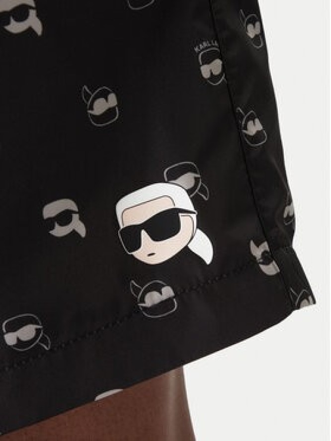 KARL LAGERFELD Szorty kąpielowe A3M46007 Czarny Regular Fit