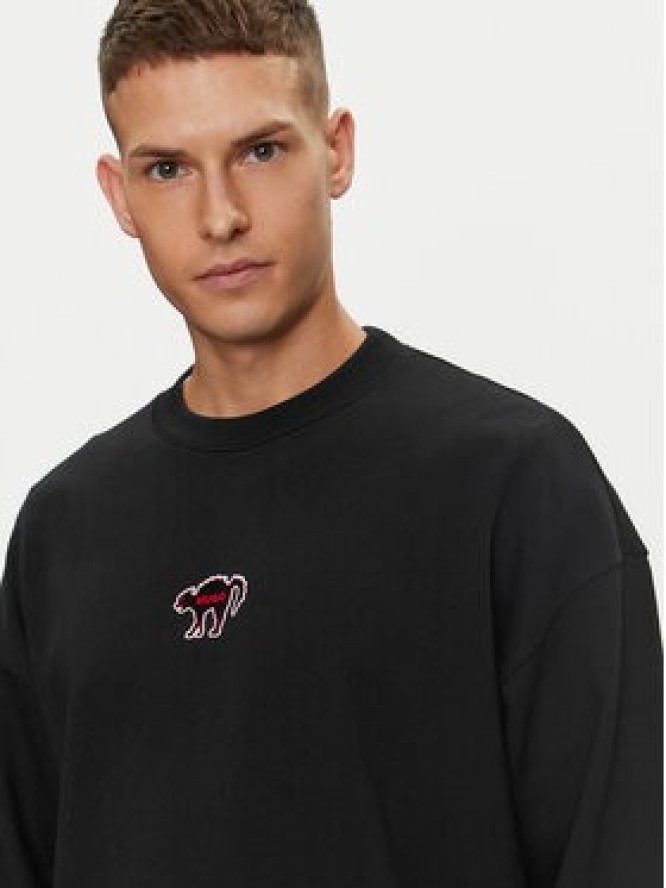Hugo Bluza Duberries 50518981 Czarny Relaxed Fit