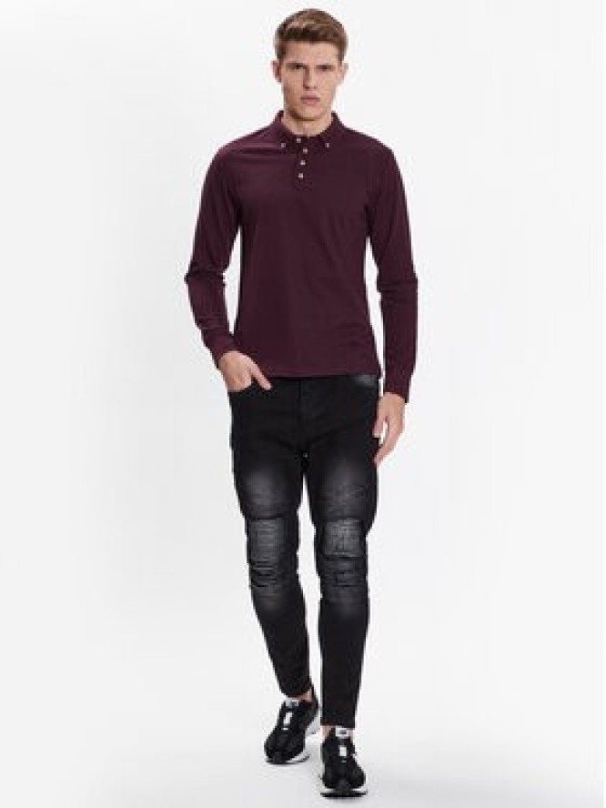 Brave Soul Jeansy MJN-BIKERCHARC Czarny Skinny Fit