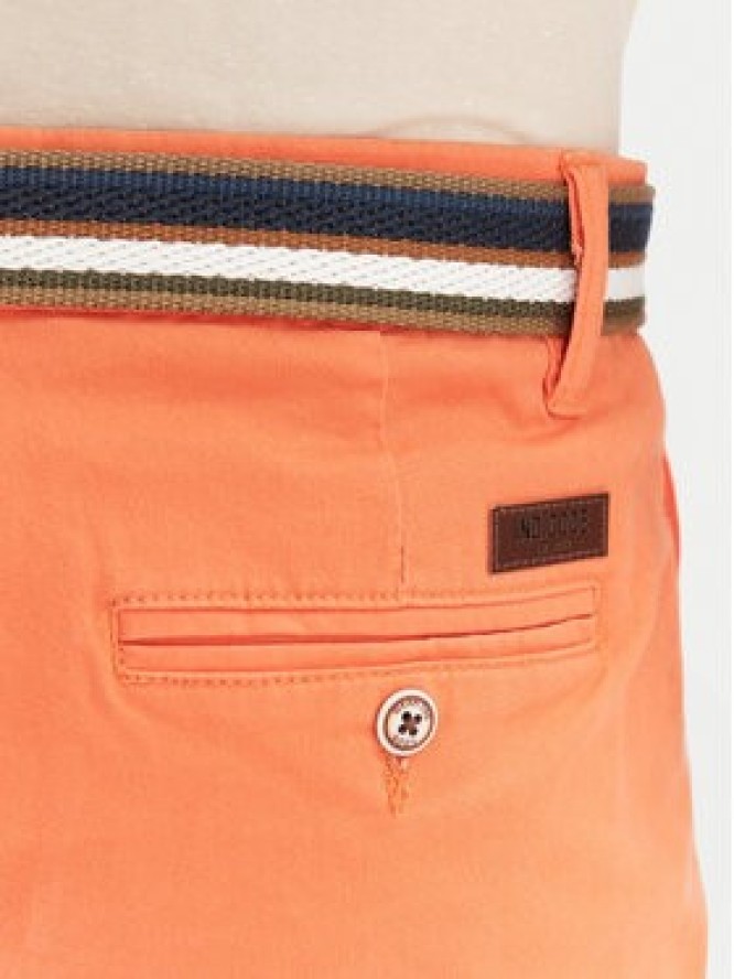 INDICODE Szorty materiałowe Royce 70-039 Pomarańczowy Slim Fit