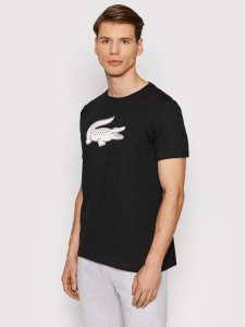 Lacoste T-Shirt TH2042 Czarny Regular Fit