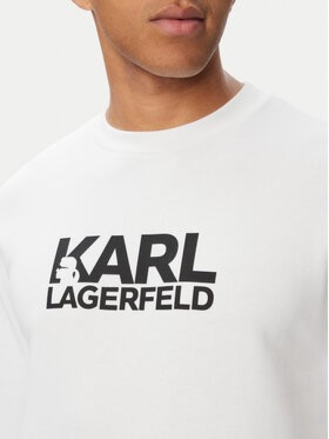 KARL LAGERFELD Bluza 705780 563917 Biały Regular Fit