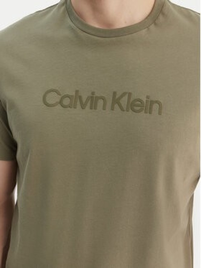 Calvin Klein T-Shirt LV04LF810G Zielony Regular Fit
