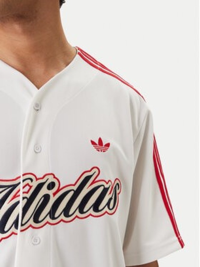 adidas T-Shirt Summer League Varsity Baseball KD6563 Biały Oversize