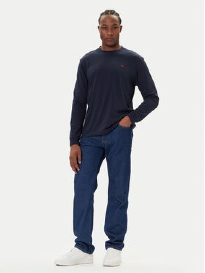 Calvin Klein Jeans Longsleeve Easy LV04RD247G Granatowy Regular Fit