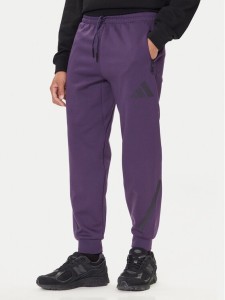 adidas Spodnie dresowe Z.N.E. JW4726 Fioletowy Loose Fit
