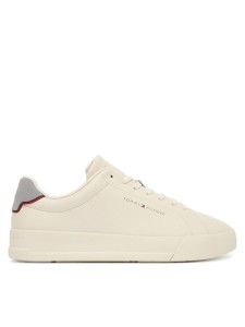 Tommy Hilfiger Sneakersy Th Court Detail Ess FM0FM05367 Écru