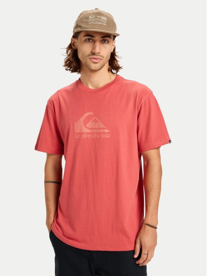 Quiksilver T-Shirt Ev Comp Logo EQYZT08182 Czerwony Regular Fit