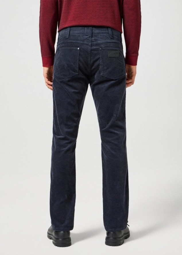 WRANGLER MĘSKIE SPODNIE SZTRUKSOWE GREENSBORO DARK NAVY 112358044 W15Q008616