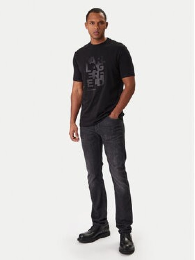 KARL LAGERFELD T-Shirt 755053 561221 Czarny Regular Fit