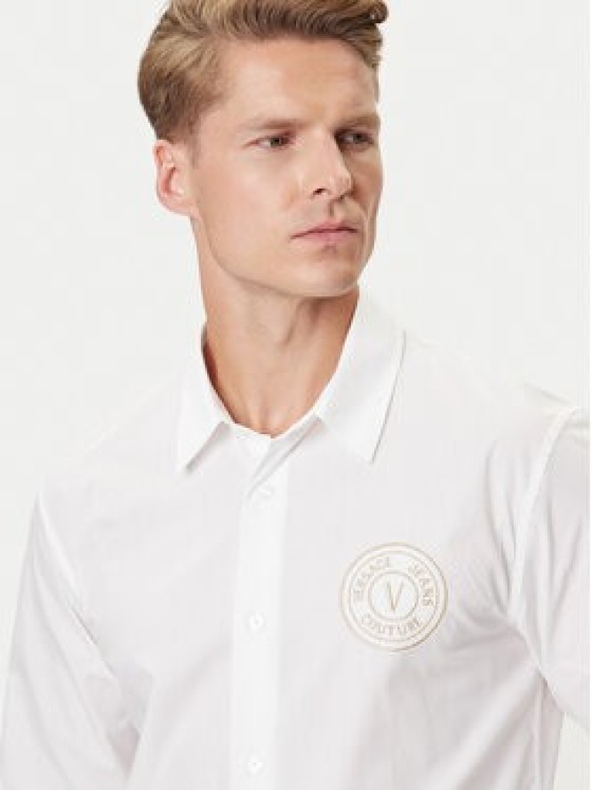 Versace Jeans Couture Koszula 79GALKS2 CN00K Biały Slim Fit