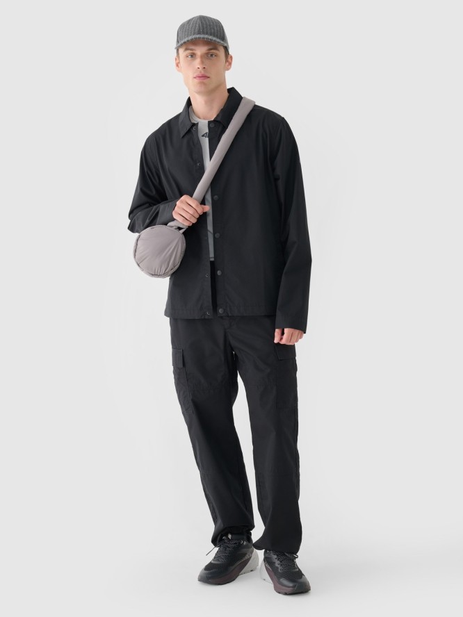 4F Spodnie casual męskie - czarne L