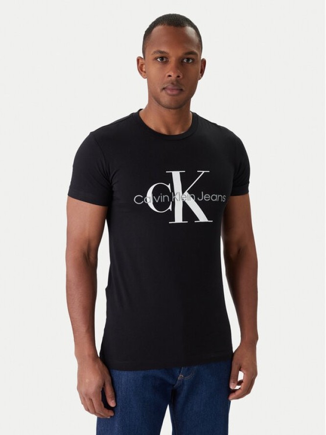 Calvin Klein Jeans T-Shirt J30J320935 Czarny Slim Fit