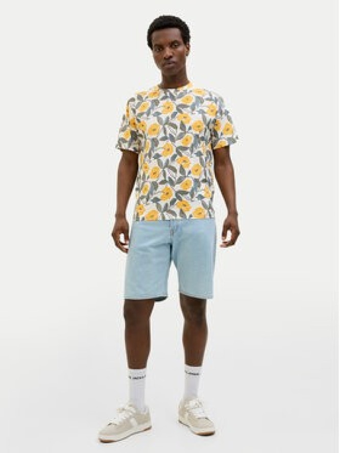 Jack & Jones T-Shirt Almeria 12276912 Beżowy Regular Fit