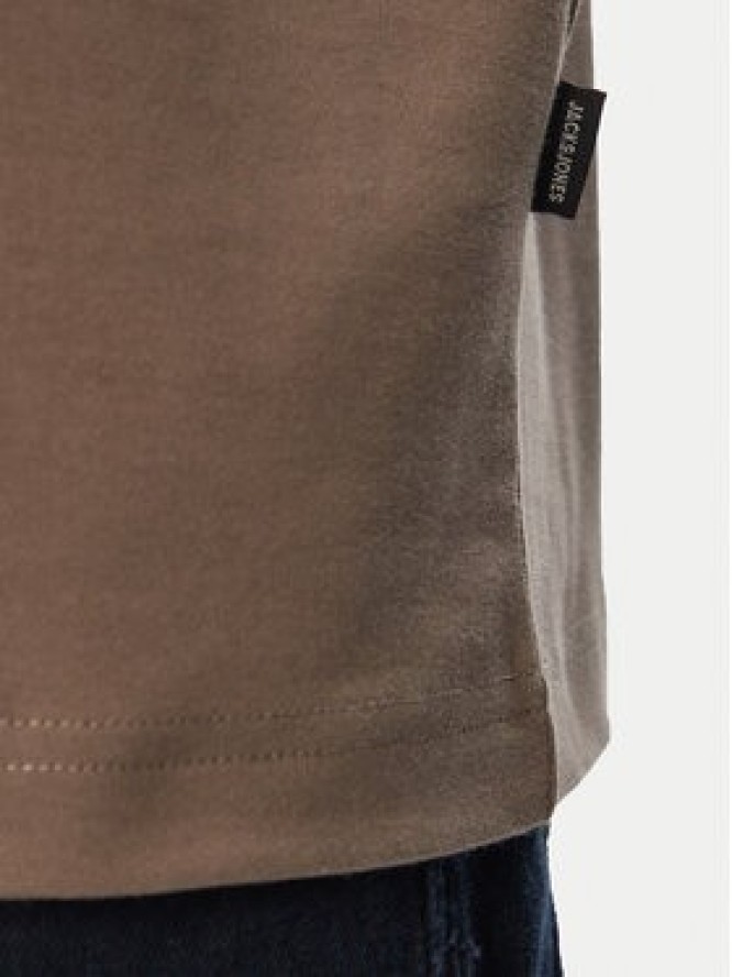 Jack & Jones T-Shirt Blaowen Ss 12292397 Brązowy Regular Fit