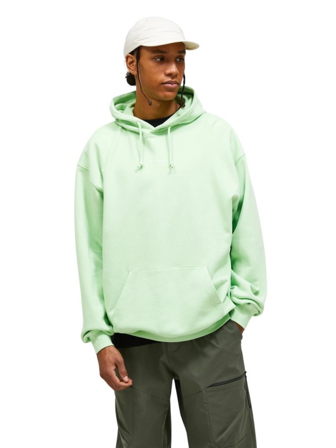 Bluza Peak Performance męska Original Terry Hood zielona - L