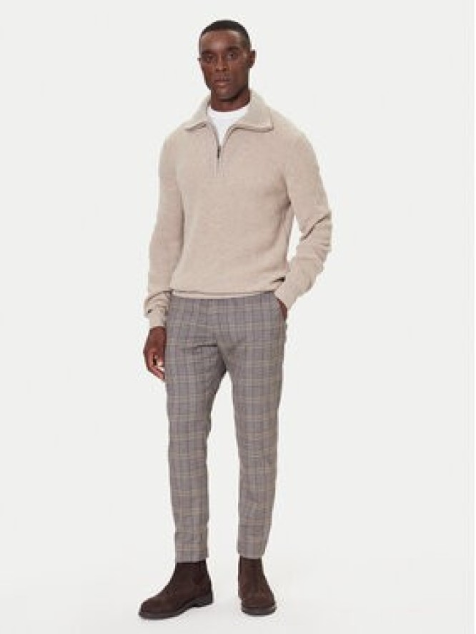 Bugatti Sweter 7500-85566D Beżowy Regular Fit