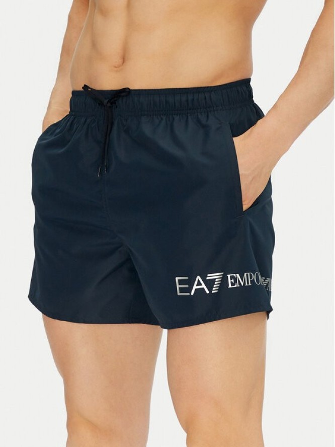 EA7 Emporio Armani Szorty kąpielowe 7M000519 AF13049 MB010 Granatowy Regular Fit