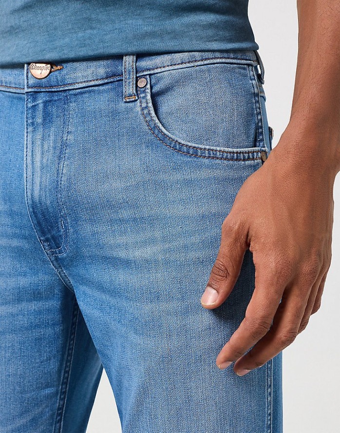 WRANGLER GREENSBORO MĘSKIE SPODNIE JEANSOWE JEANSY DŻINSY REFLECTIONS 112350833 W15Q018007