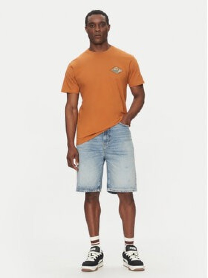 Quiksilver T-Shirt EQYZT08038 Brązowy Regular Fit