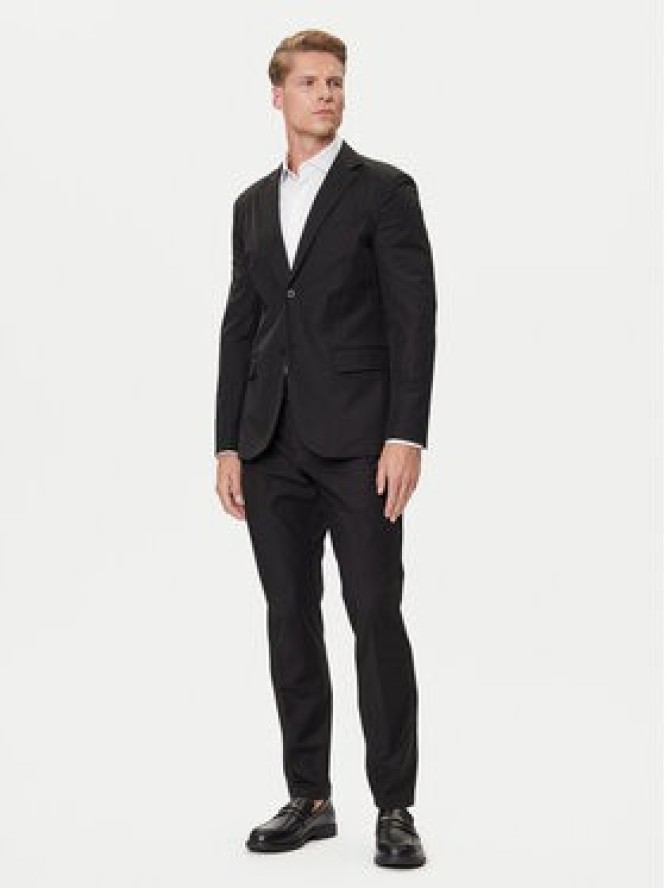 Guess Spodnie materiałowe M4YB01 WG9Z2 Czarny Regular Fit